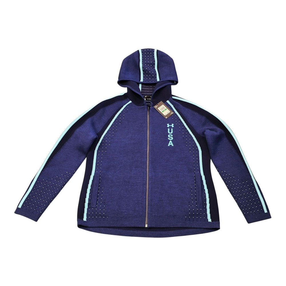 Under Armour Team USA IntelliKnit No Limits Hoodie Womens L NWT $250 1368619
